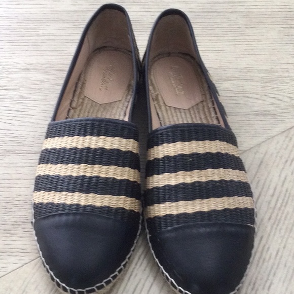 Loeffler Randall Shoes - Loeffler Randall Striped Raffia Mara Espadrille Slip On Flats